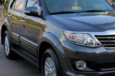 Bán Toyota Fortuner 2015, số tự động, máy xăng, màu Xám chì,