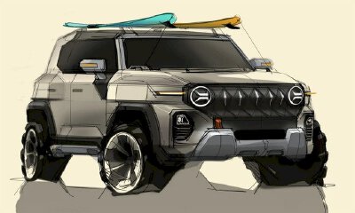 SsangYong lộ bản vẽ thiết kế SUV mới - cảm hứng từ Jeep